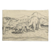 Housse D'oreillers Dinosaures classiques (Dos-gauche)