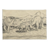 Housse D'oreillers Dinosaures classiques (Dos-Droit)