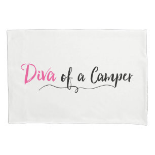 Housse D'oreillers "Diva of a Camper"