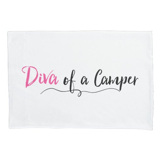 Housse D'oreillers "Diva of a Camper" (devant)