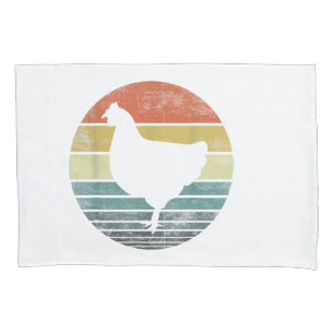 Housse D'oreillers Dons De Poulets Amusants Fermier Rétro Vintage Far