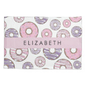 Housse D'oreillers Donuts Roses, Donuts Violets, Saupoudrages, Votre  (Dos)