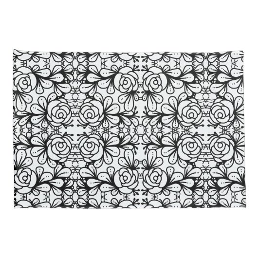 Housse D'oreillers Doodleroses (Dos-Droit)