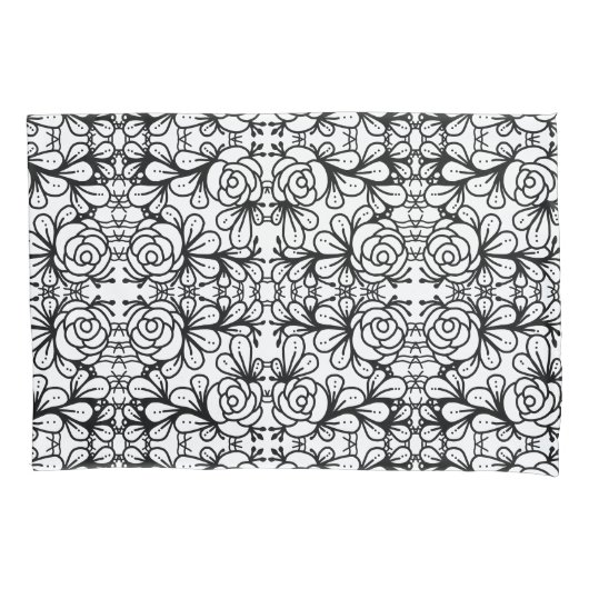 Housse D'oreillers Doodleroses (devant-gauche)