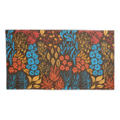 Housse D'oreillers Doodles floraux foncés (Dos-Droit)