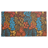 Housse D'oreillers Doodles floraux foncés (devant-Droit)