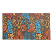 Housse D'oreillers Doodles floraux foncés (Dos-gauche)