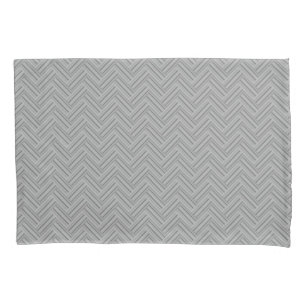 Housse D'oreillers Double blanc de Grey stripes