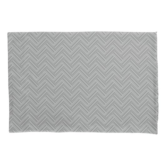 Housse D'oreillers Double blanc de Grey stripes (devant)