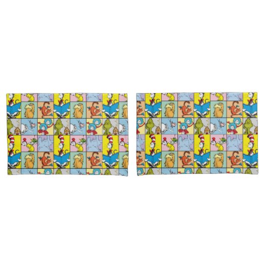 Housse D'oreillers Dr. Seuss | Histoires Graphiques (devant-Set)