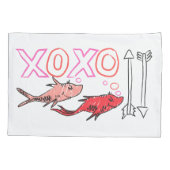 Housse D'oreillers Dr. Seuss Valentine | Conception XOXO (Dos-gauche)