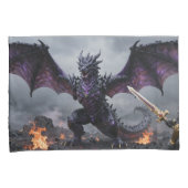 Housse D'oreillers Dragon and Warrior Confrontation (devant-Droit)