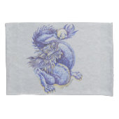 Housse D'oreillers Dragon bleu (devant)