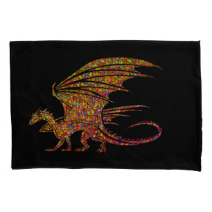 Housse D'oreillers Dragon de mosaïque Extraordinaire