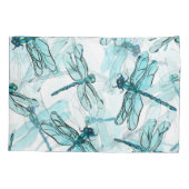 Housse D'oreillers Dragonflies élégantes : Aquarelle (Dos)