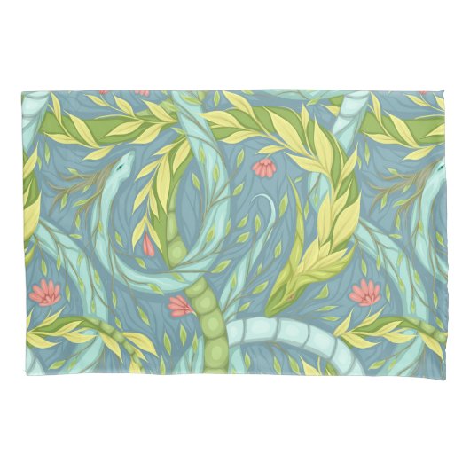 Housse D'oreillers Dragons en bois (devant)