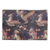 Housse D'oreillers Dragons floraux géants (Dos-gauche)