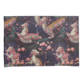 Housse D'oreillers Dragons floraux géants (devant-Droit)