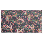 Housse D'oreillers Dragons roses et fleurs de cerisiers (devant-gauche)