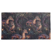 Housse D'oreillers Dragons Violets Perché sur des Arbres (devant-Droit)