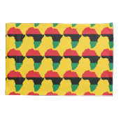 Housse D'oreillers Drapeau Afrique rouge, noire et verte (Dos)