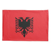 Housse D'oreillers Drapeau albanais (Dos)