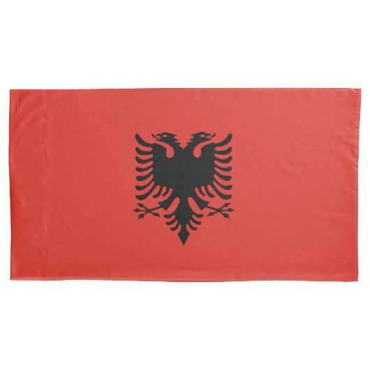 Housse D'oreillers Drapeau albanais (devant)