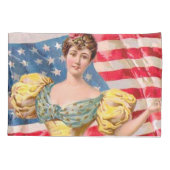 Housse D'oreillers Drapeau américain Lady Liberty Independence (Dos)
