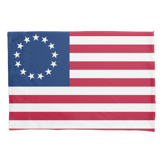 Housse D'oreillers Drapeau Betsy Ross (devant)