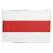 Housse D'oreillers Drapeau biélorusse (rouge et blanc) (Dos)