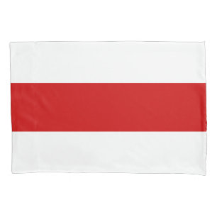 Housse D'oreillers Drapeau biélorusse (rouge et blanc)