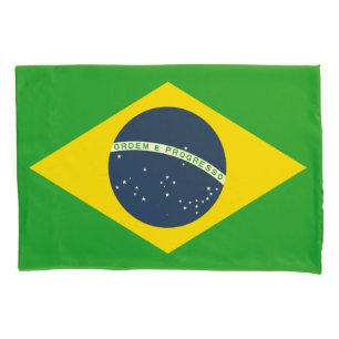 Housse D'oreillers Drapeau Brésil Pilote