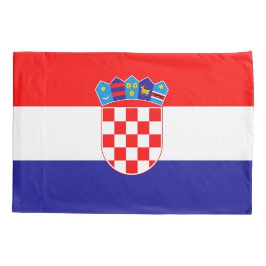 Housse D'oreillers Drapeau croate (Dos)