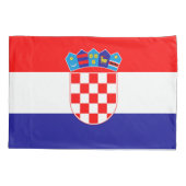 Housse D'oreillers Drapeau Croatie (Dos)