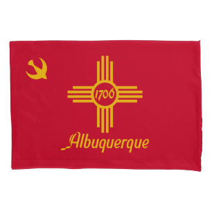 Housse D'oreillers Drapeau d'Albuquerque, Nouveau-Mexique