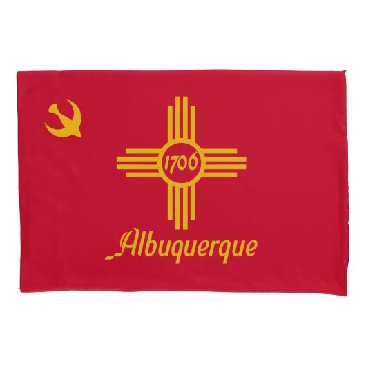 Housse D'oreillers Drapeau d'Albuquerque, Nouveau-Mexique (devant)