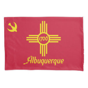 Housse D'oreillers Drapeau d'Albuquerque (Nouveau-Mexique)