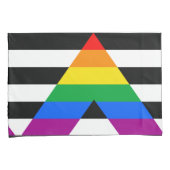 Housse D'oreillers Drapeau d'allié LGBTQ+ (devant-Droit)