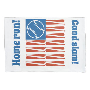 Housse D'oreillers Drapeau de baseball