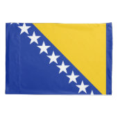 Housse D'oreillers Drapeau de Bosnie-Herzégovine patriotique (Dos)