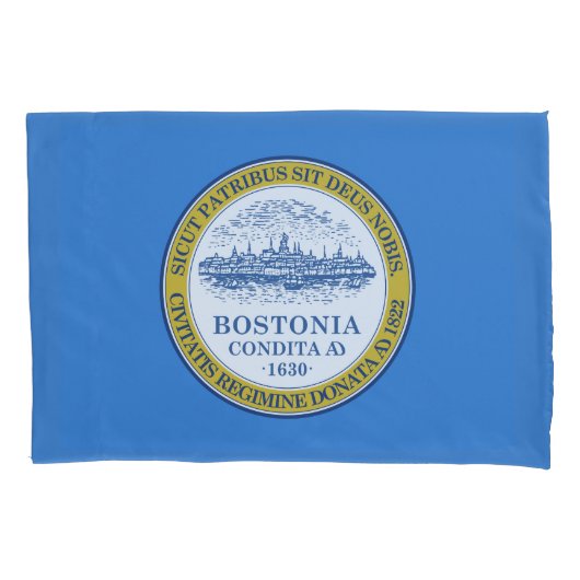 Housse D'oreillers Drapeau de Boston, Massachusetts Coussin Coque (devant)