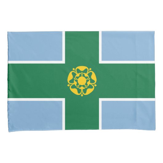 Housse D'oreillers Drapeau de Derbyshire (Comté d'Angleterre, Royaume (devant-Droit)