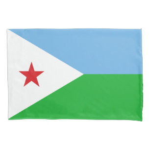 Housse D'oreillers Drapeau de Djibouti