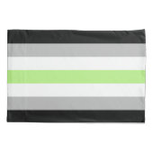 Housse D'oreillers Drapeau de fierté agender (Dos-gauche)