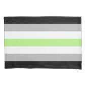 Housse D'oreillers Drapeau de fierté agender (devant-gauche)