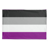 Housse D'oreillers Drapeau de fierté asexué (Dos-gauche)
