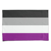 Housse D'oreillers Drapeau de fierté asexué (devant-Droit)