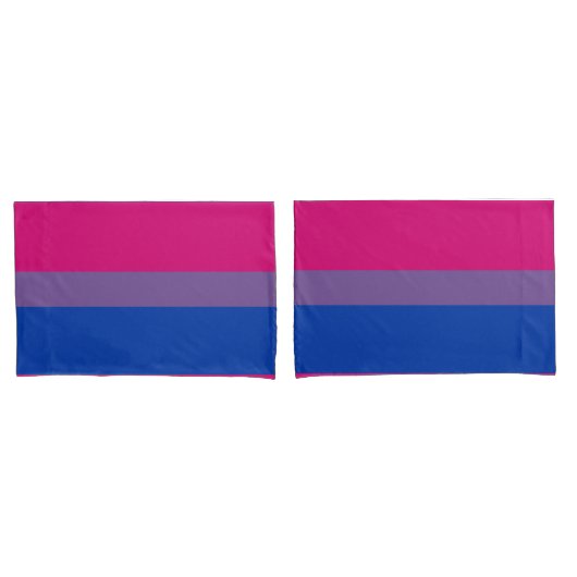Housse D'oreillers Drapeau de fierté bisexuel (devant-Set)