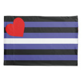Housse D'oreillers Drapeau de fierté cuir (Dos-gauche)