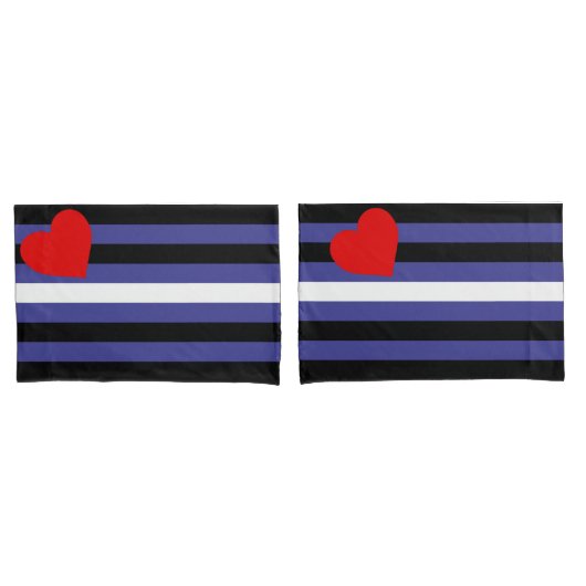 Housse D'oreillers Drapeau de fierté cuir (devant-Set)